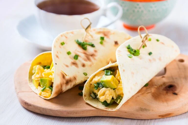 Avocado and Scrambled Egg Wraps