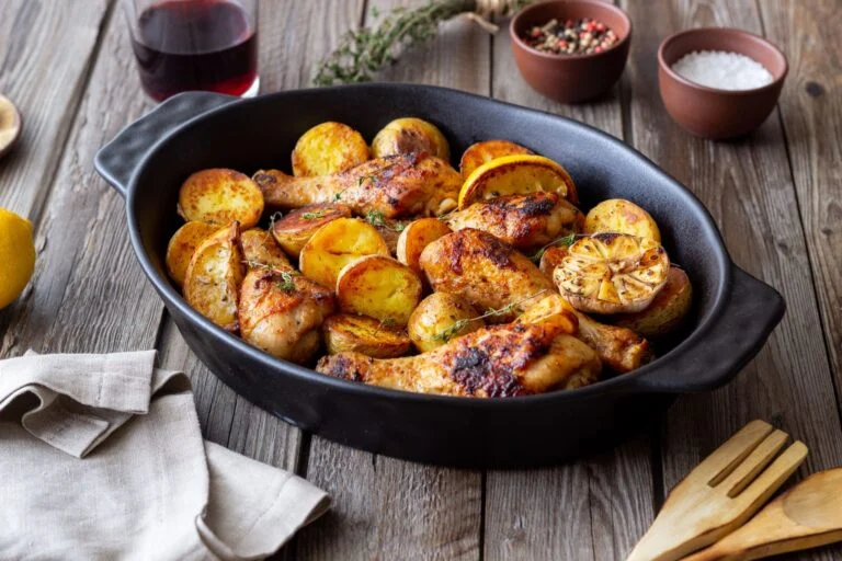Baked Chicken Drumsticks with Potatoes