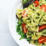 Tomato and spinach pasta