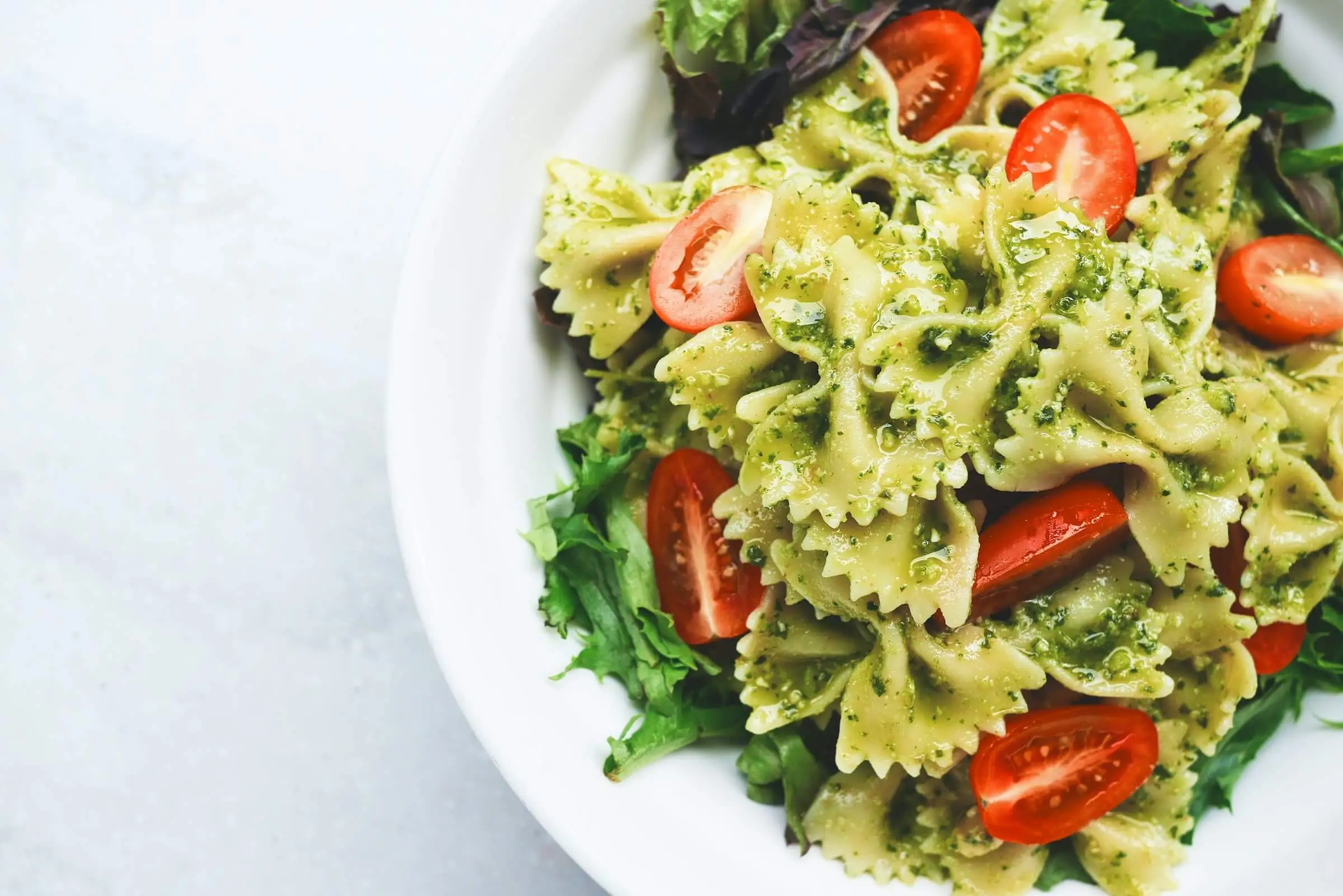 Tomato and spinach pasta