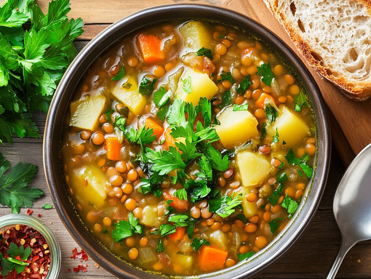 Lentil Soup with Potatoes Recipe