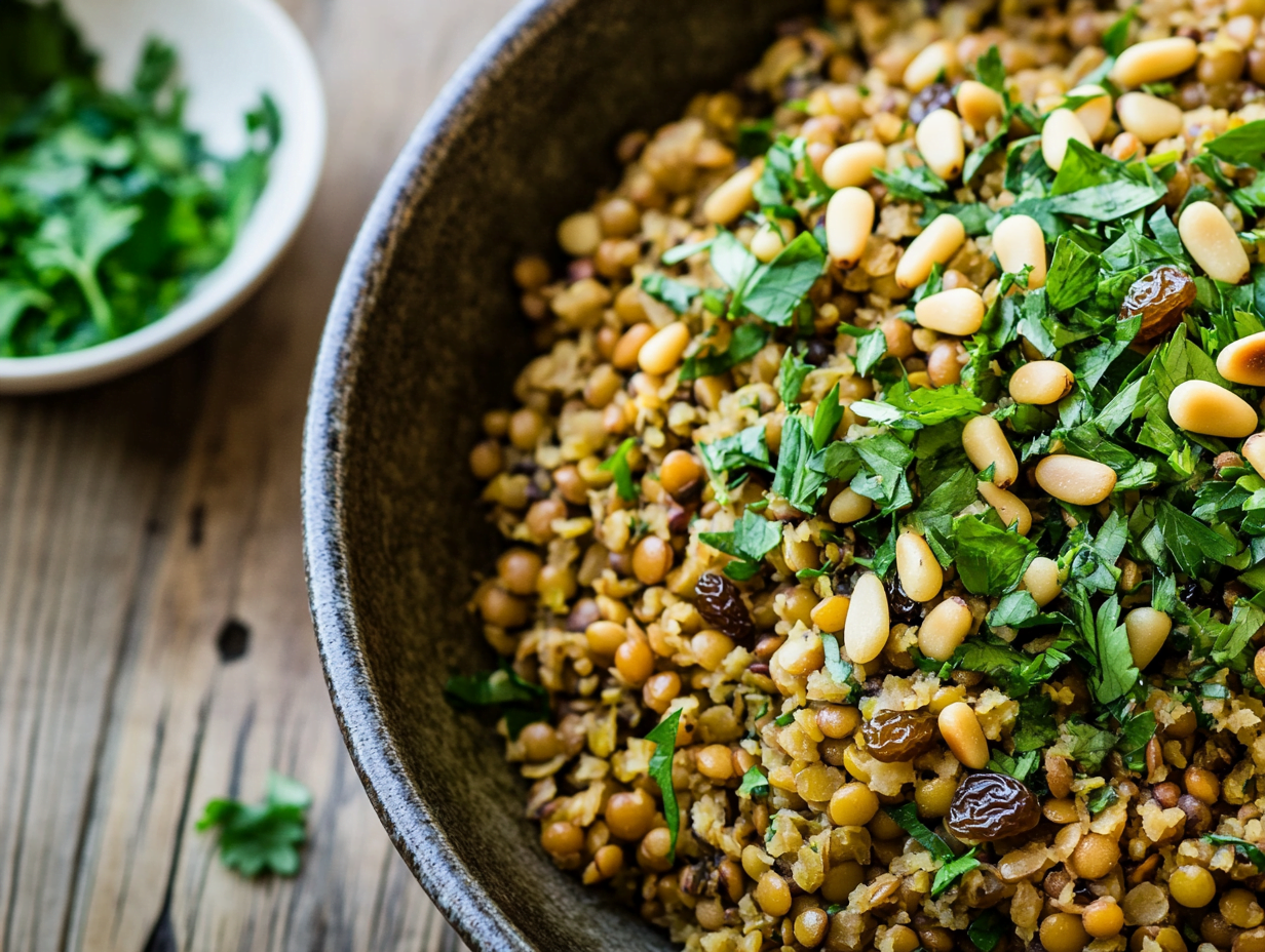 Lentil and Bulgur Pilaf Recipe