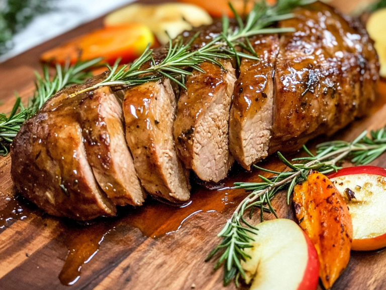 Pork Tenderloin with Apple Cider Glaze