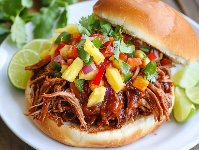 Pulled Pork with Pineapple Slaw