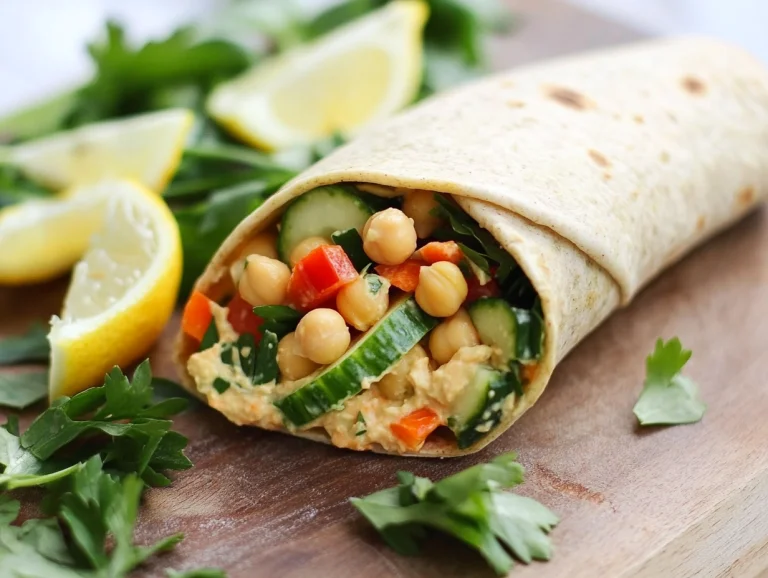 Vegan Chickpea Salad Wrap