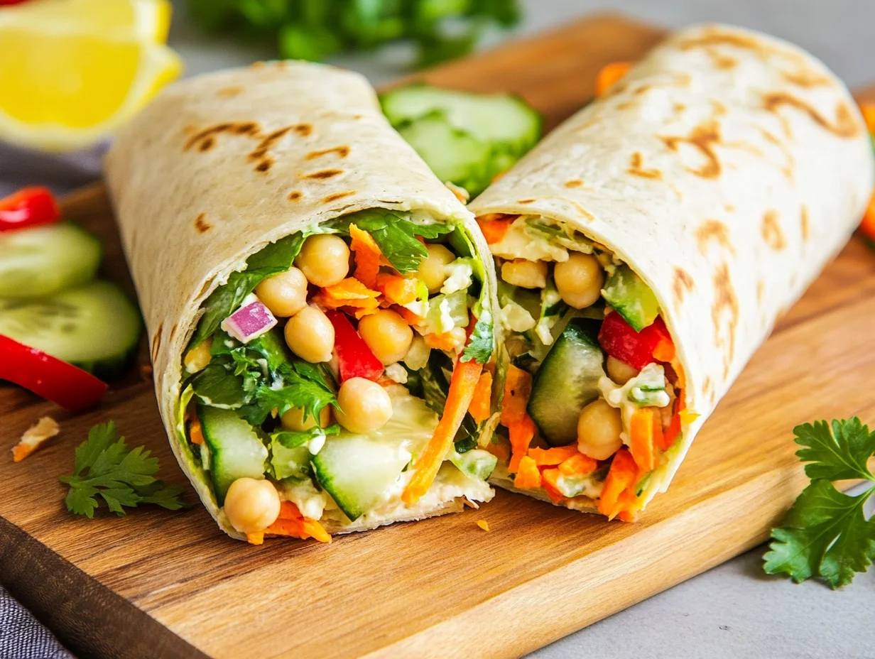 Vegan Chickpea Salad Wrap Recipe
