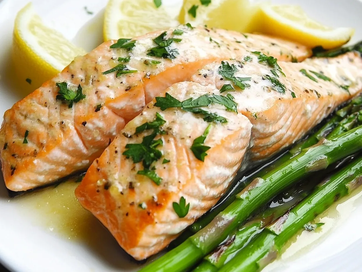 Baked Lemon Salmon with Asparagus