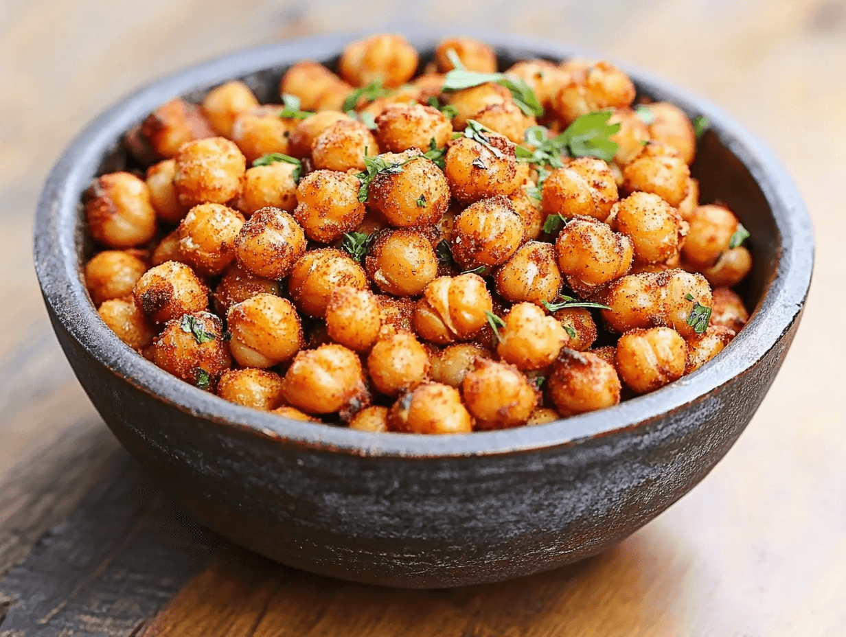 Crispy Roasted Chickpeas – A Crunchy And Healthy Snack - Recipe Guide World