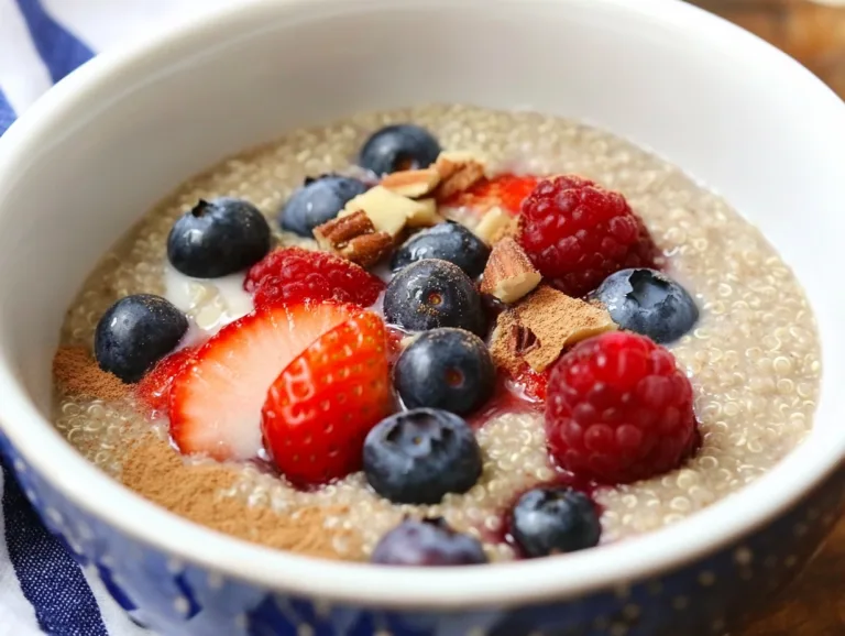 Quinoa Breakfast Porridge with Coconut Milk