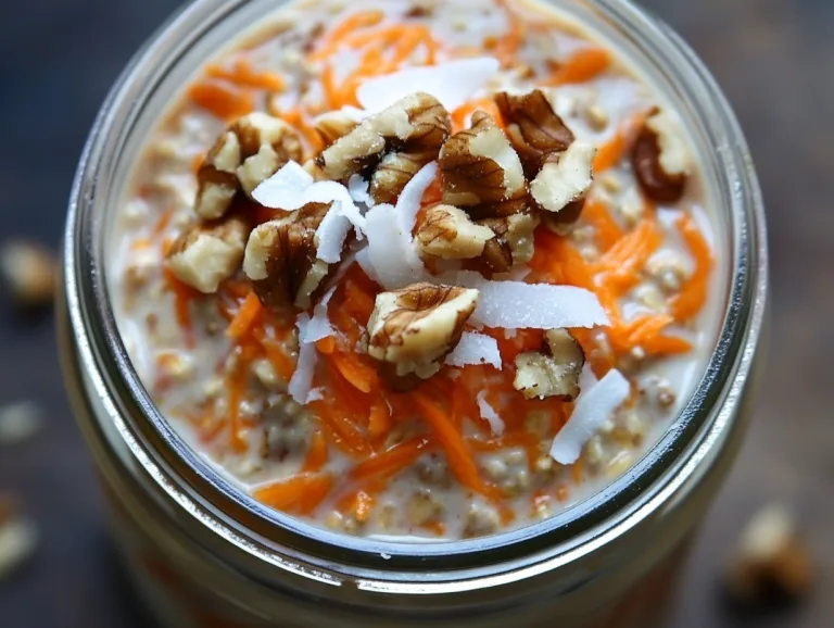 Carrot Cake Overnight Oats – A Cozy, Make-Ahead Breakfast Treat