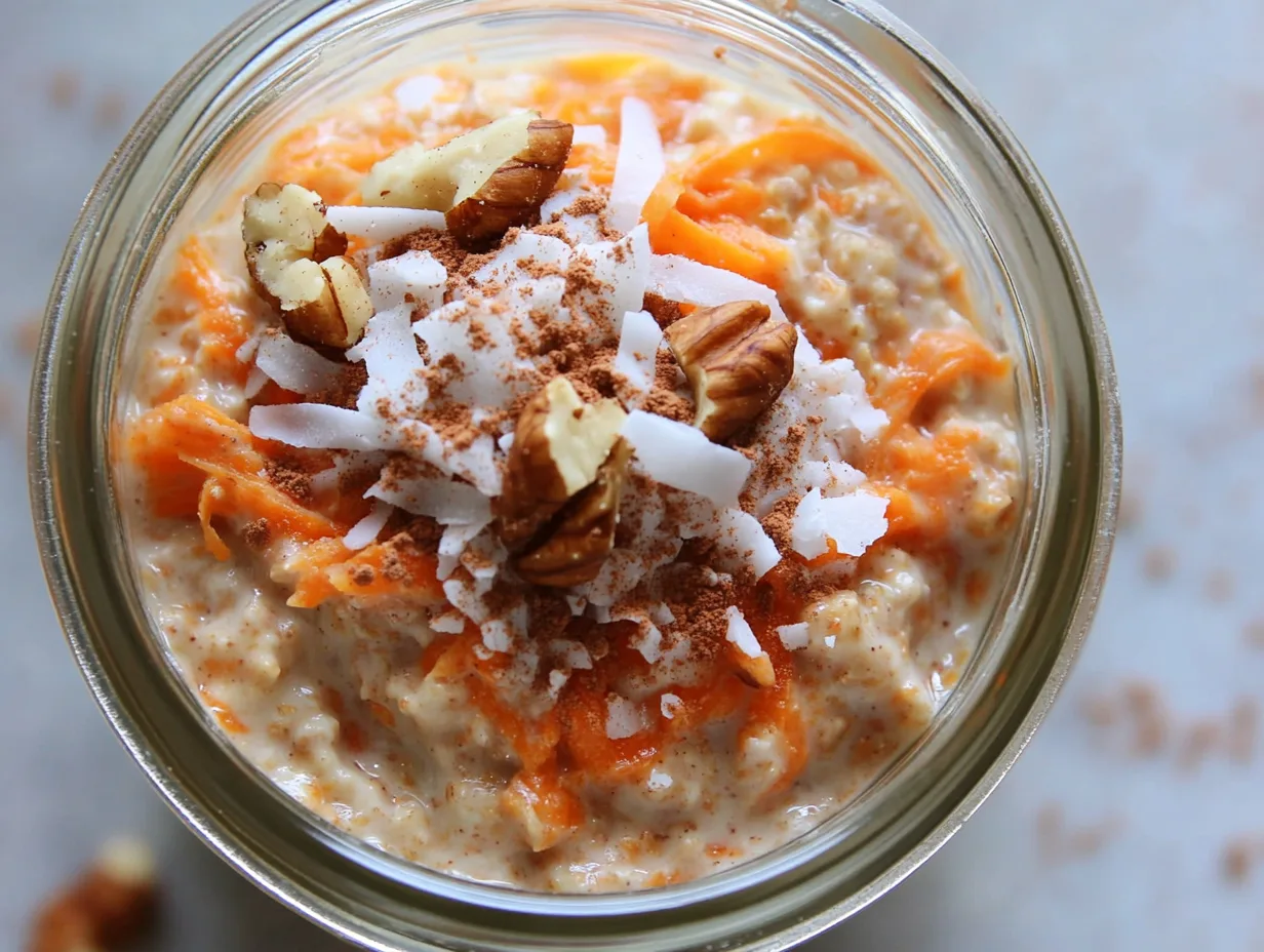 carrot cake overnight oats