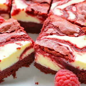 Red Velvet Brownies with Cream Cheese Swirl Recipe
