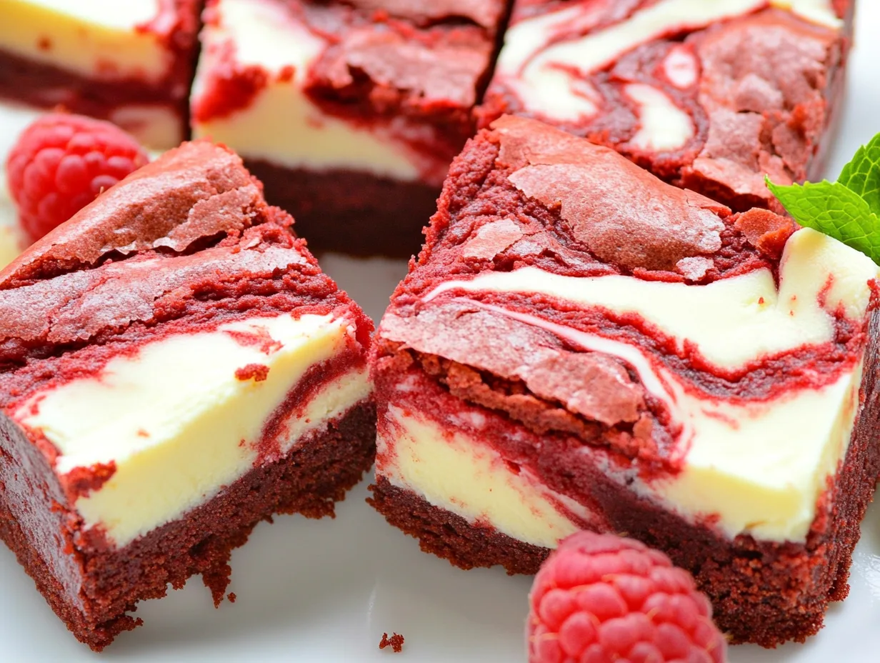 Red Velvet Brownies with Cream Cheese Swirl Recipe