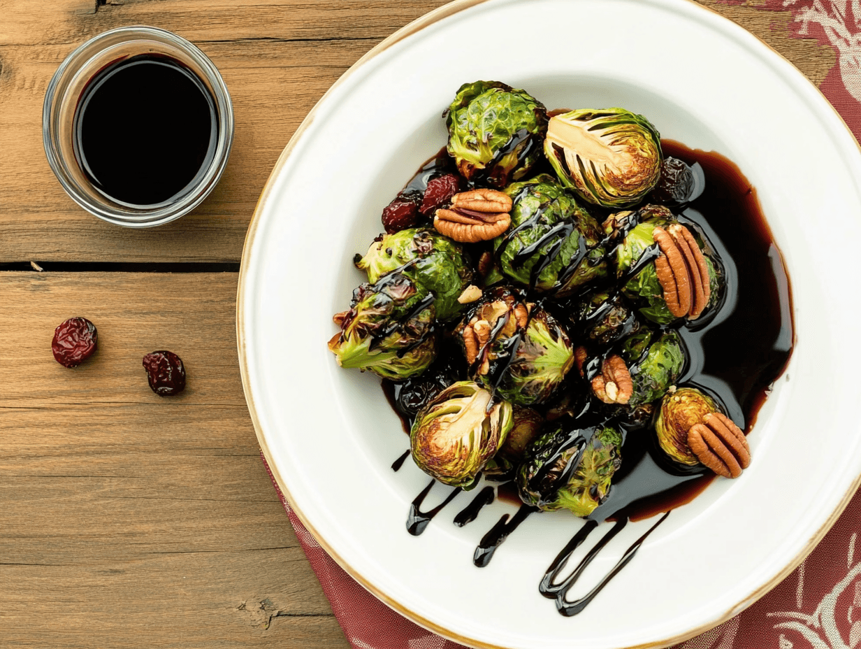 Roasted Brussels Sprouts with Balsamic Glaze Recipe