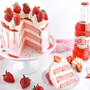 Strawberry Float Cake