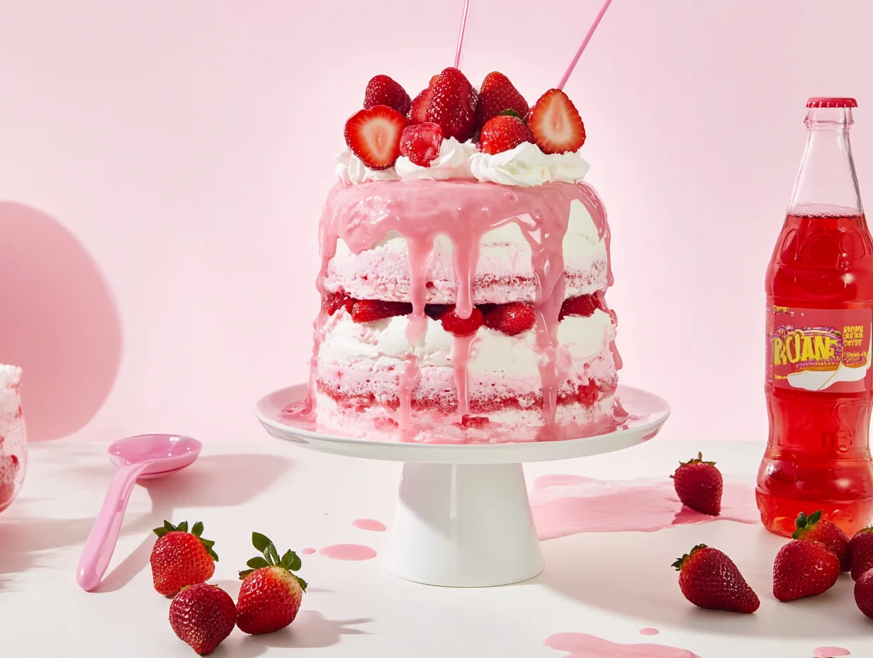 Strawberry Float Cake Recipe