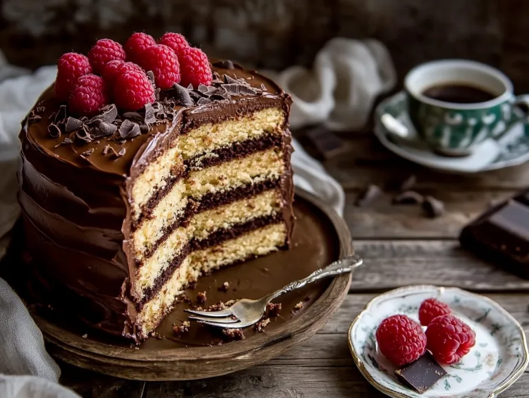 Vintage Double Fudge Cake