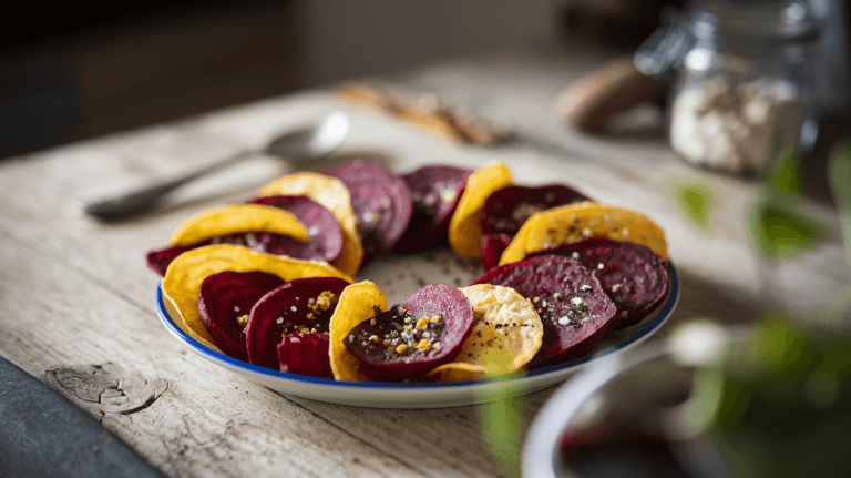 Crispy Baked Beet Chips – A Colorful and Healthy Snack