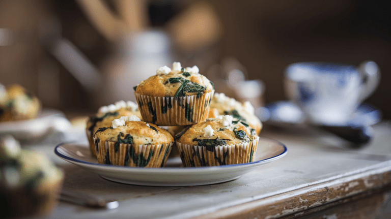 Savory Spinach and Feta Breakfast Muffins