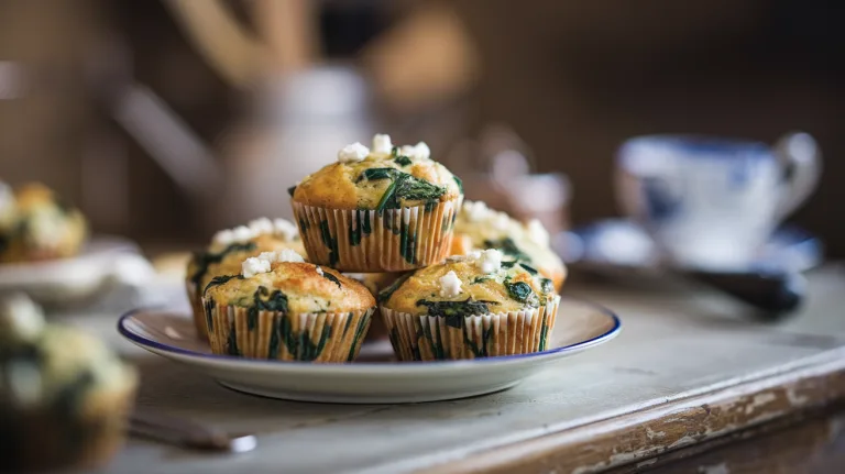 Savory Spinach and Feta Breakfast Muffins
