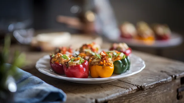 Savory Stuffed Mini Peppers – Colorful Bites of Flavor
