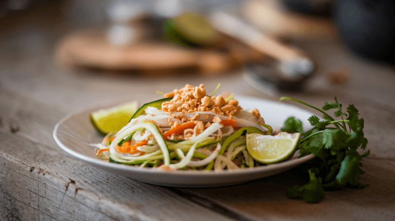 Zucchini Noodle Pad Thai – A Low-Carb Twist on a Classic