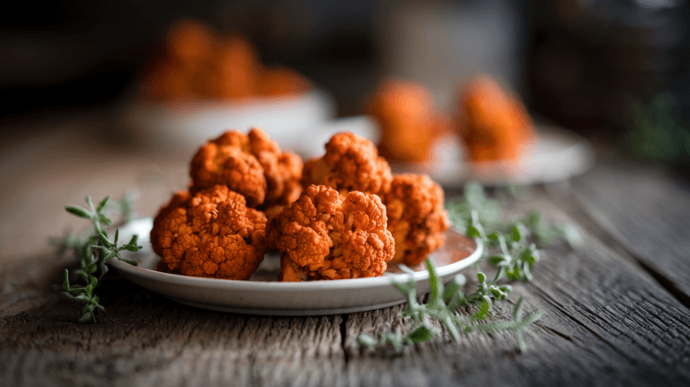 Crispy Cauliflower Buffalo Bites