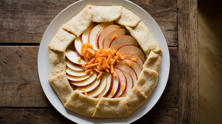Savory Apple Cheddar Galette – A Rustic Fall Delight