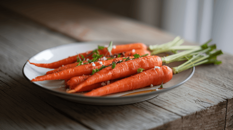 Sweet and Spicy Maple Chipotle Glazed Carrots