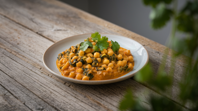 Chickpea and Spinach Curry – A Hearty Vegan Delight in 30 Minutes