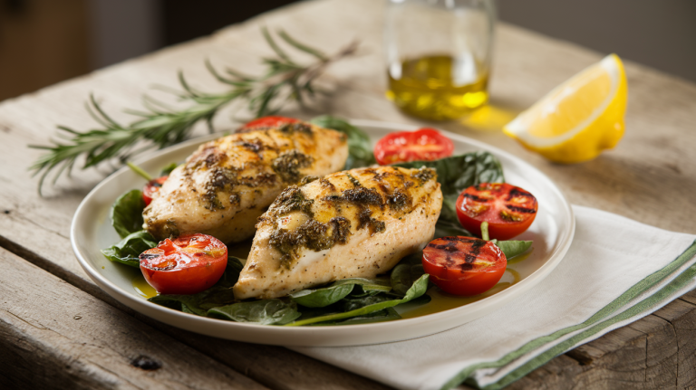 Herb-Infused Pesto Chicken Bake – A Flavorful One-Pan Wonder