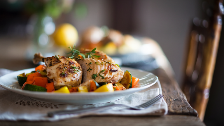 One-Pan Lemon Garlic Herb Chicken and Veggies
