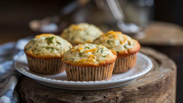 Savory Herb and Cheese Breakfast Muffins – A Quick Grab-and-Go Delight