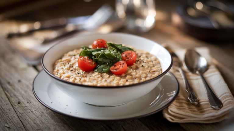 Savory Oatmeal Bowl – A Nutritious Twist on Classic Breakfast