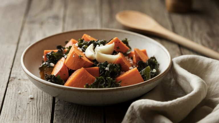 Savory Sweet Potato and Kale Breakfast Bowl – A Nutrient-Packed Morning Delight