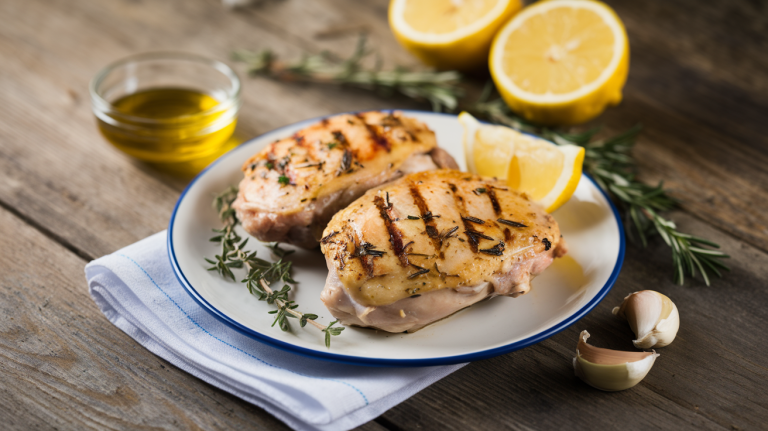 Lemon Herb Grilled Chicken Thighs