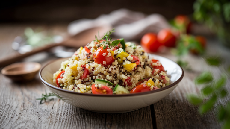 Mediterranean Quinoa Salad – A Colorful and Nutritious Lunch Bowl